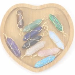 YouthPrenuer. Necklaced Crystals Wrapped In Cooper