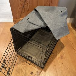 Dog Kennel With Cover & Foam Pad