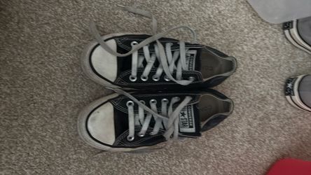 Black converse women size 7