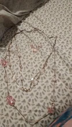 Necklace and earrings