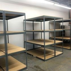 Warehouse Shelving 72 in W x 24 in D x 84 in H New Boltless Industrial Quality Heavy Duty Metal Shelf Racks Similar To Uline Delivery & Assembly Avail
