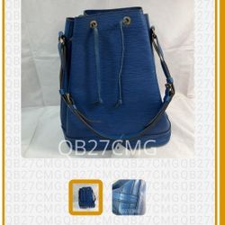 Authentic Louis Vuitton Epi Toledo Blue