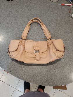 Michael Kors Satchel Bag Leather Peach