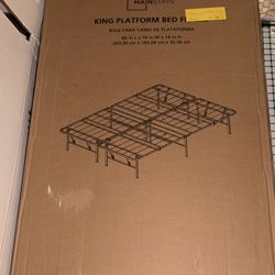 King Size Platform Bed Frame 