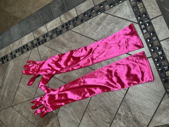 Long Satin Gloves