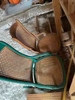 Antique cane rockers