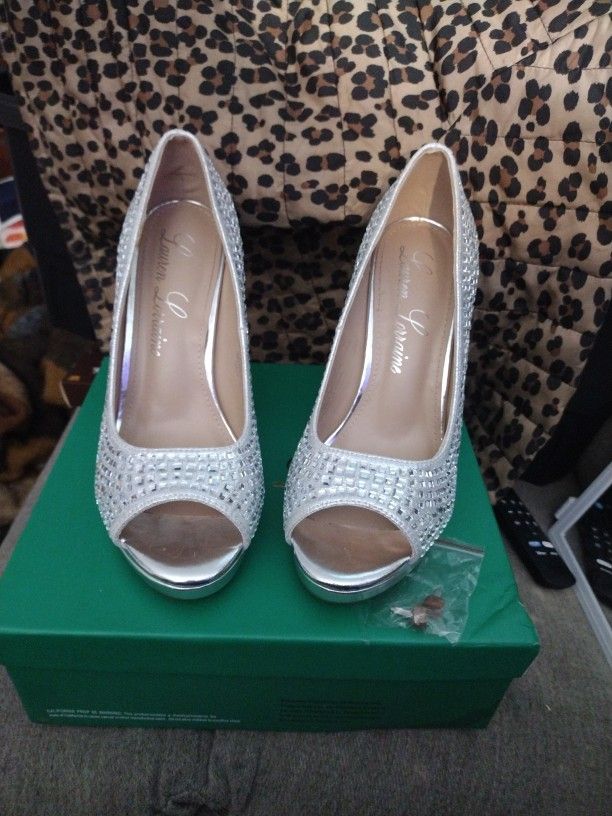 Lauren Lorraine Peep Toe Stilleto Size 8 New In Box