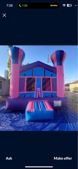 Bounce houses for sale.