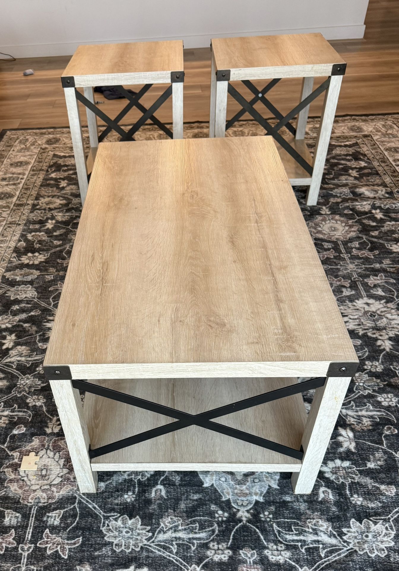 Coffee Table & 2 Side Tables