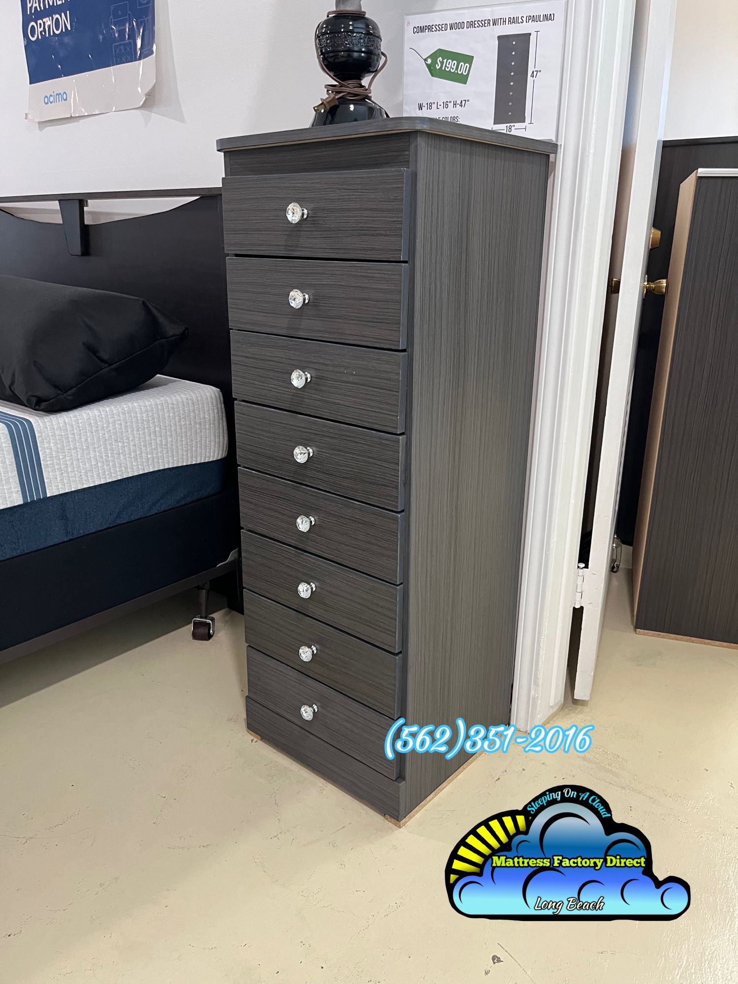 Beautiful Grey Vanity Dresser New 🚚