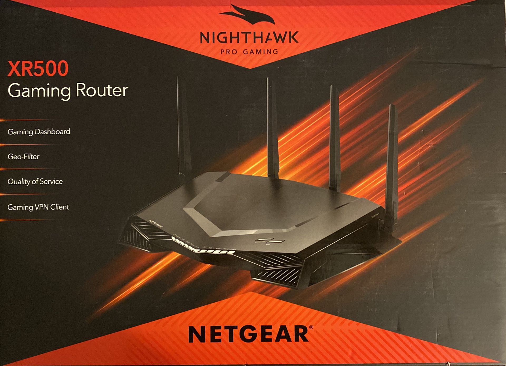 NETGEAR Nighthawk Pro Gaming AC2600 WiFi Router, XR500
