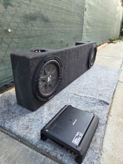 Subwoofer kicker comp RT + Kenwood amplifier 1600W