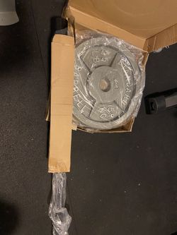 35lb CAP Olympic Plates and Barbell