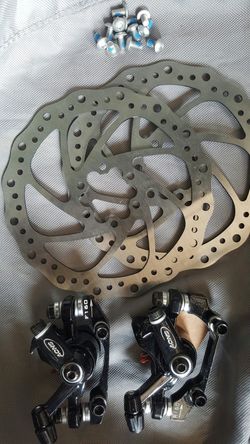 Mountain bike disc brakes set