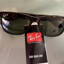 New Wayferer Classic Sunglasses, Polished Tortoise Frame, Green Polorized Lenses