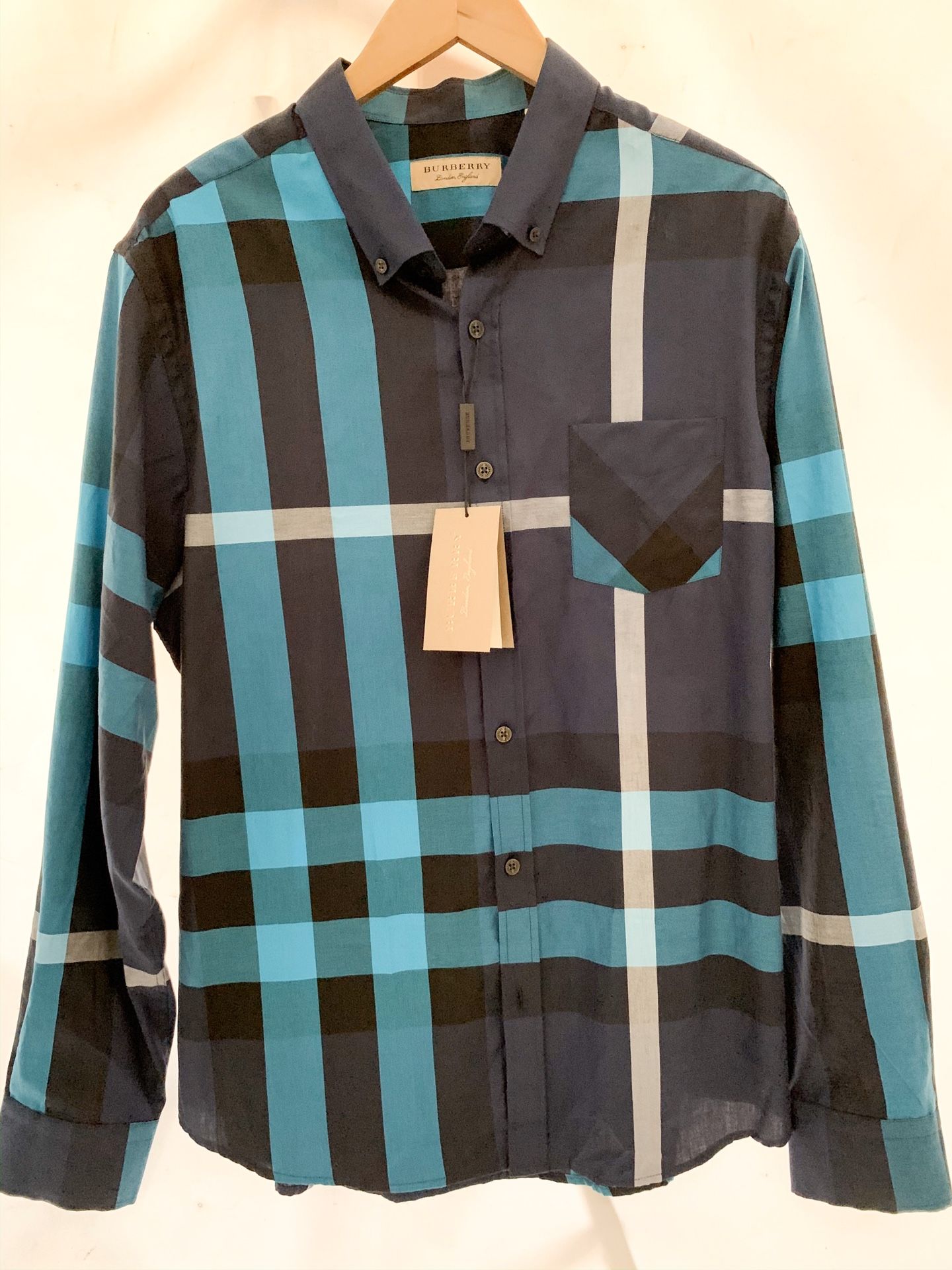 Brand New Burberry Men's Shirt Blue