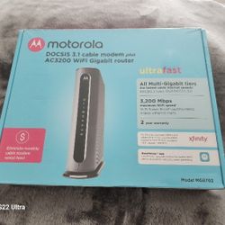 Motorola Cable Modem Plus WIFI Gigabit Router