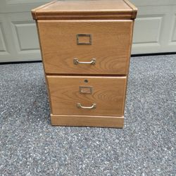 Oak File Cabinet