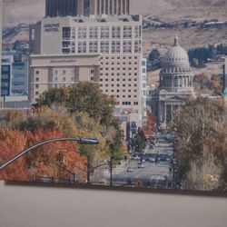 Original Photo On Canvas. Boise Skyline 