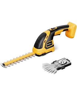 Cordless Hedge Trimmer Compatible with DEWALT 20V MAX Battery Electric Hedge Trimmer Cordless Grass Trimmer, Bush Trimmer Grass Shears Handheld for Ya
