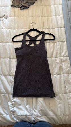 Gray Racerback Athletic Tank Top beyond yoga