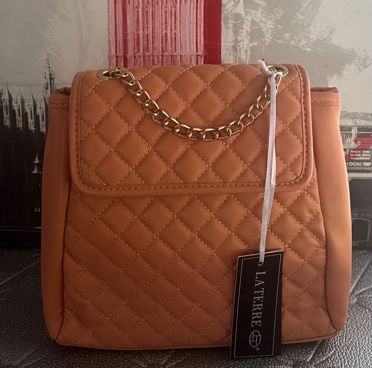 La Terre Quilted Women's Backpack.