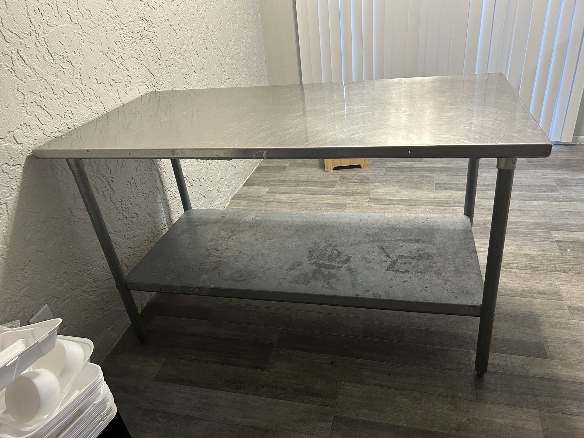 STEEL PREP TABLE 5ft X 30in