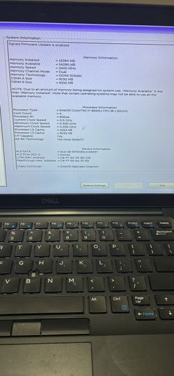 Dell Laptop 7490 (Black)