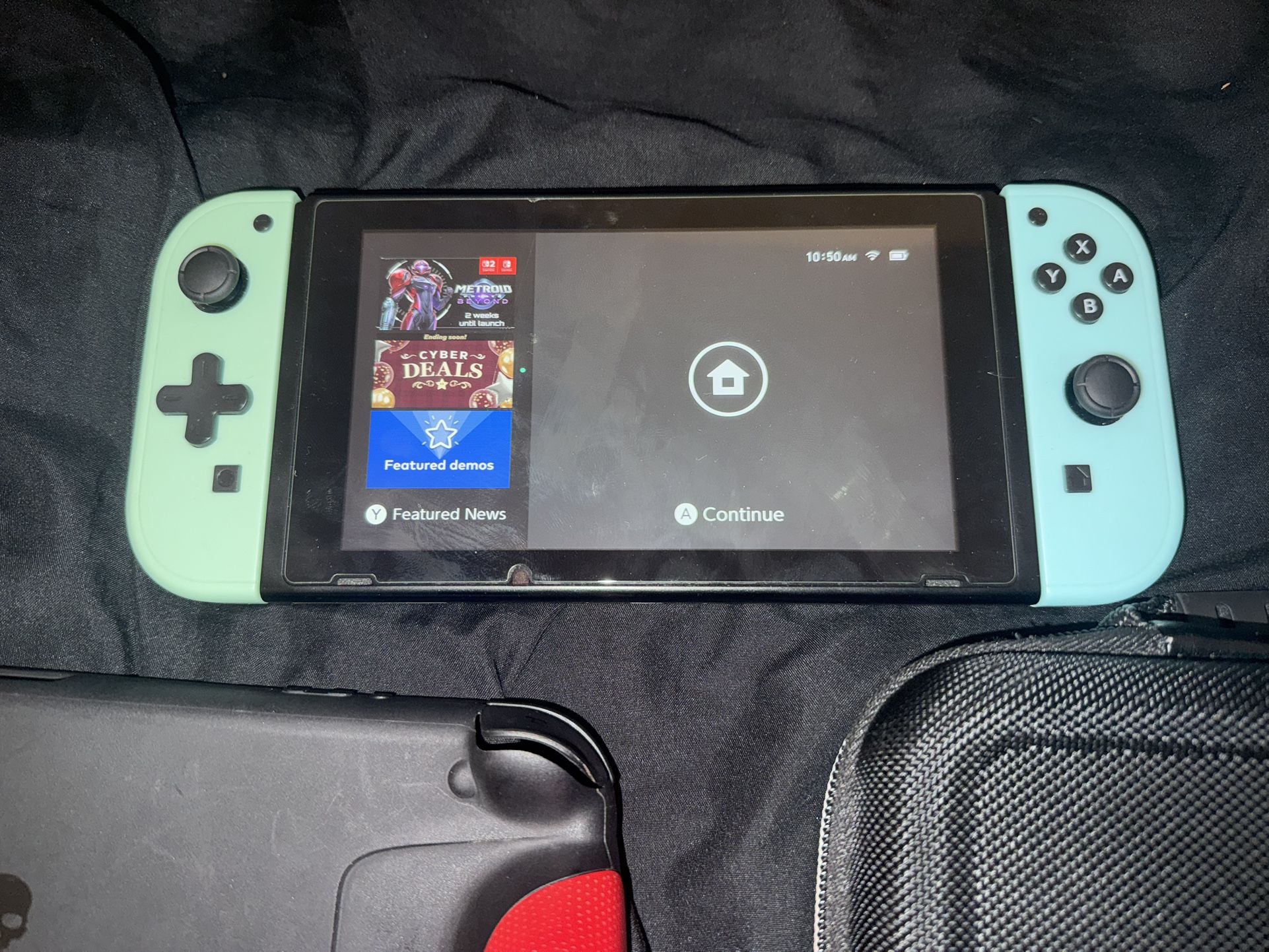 Switch With Dock/Case/Grip/128gb SD
