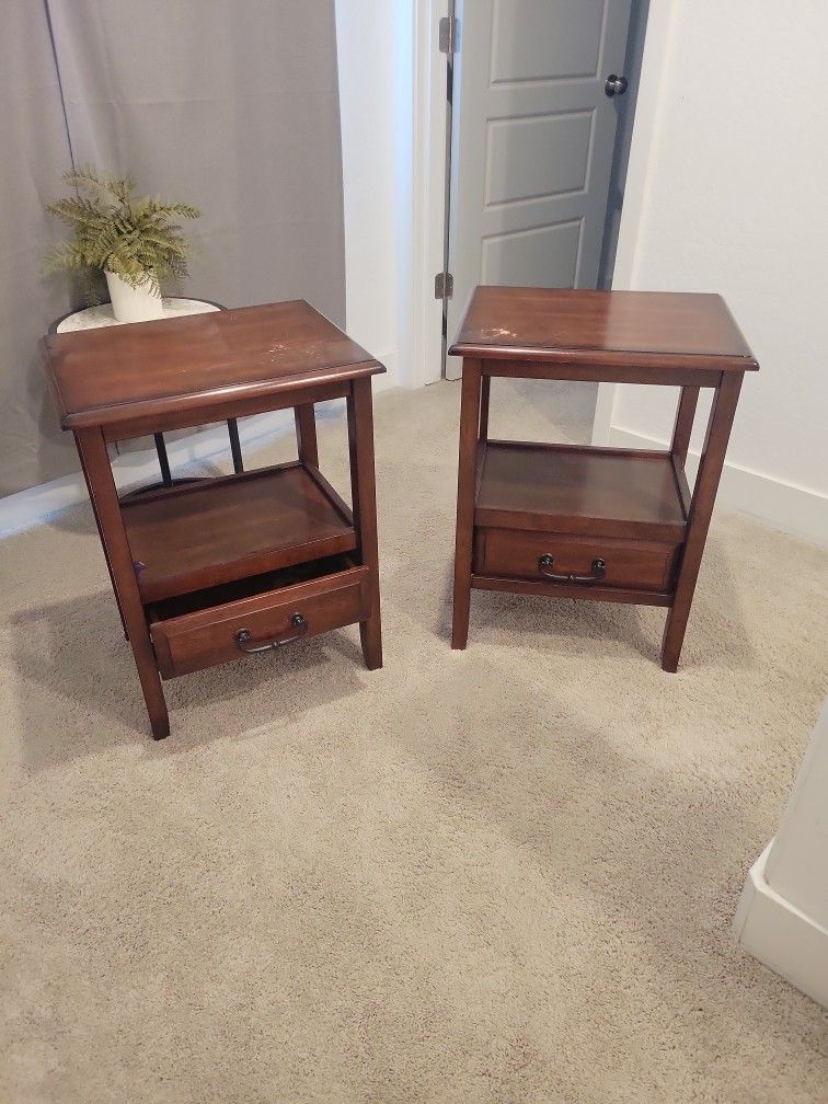 Wood End Tables