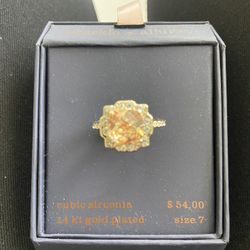 Sparkle Allure 14kt Gold Plated Ring 