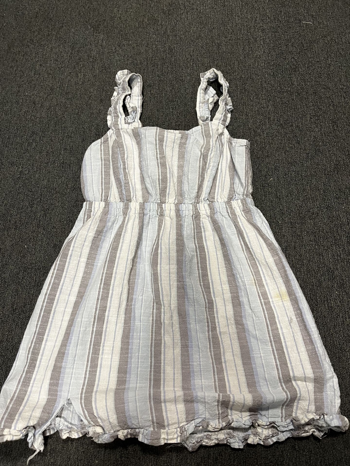 Blue Striped Easter Dress