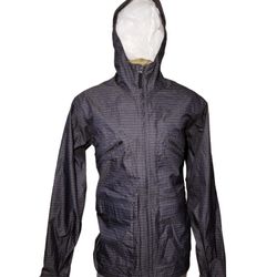 BURTON SKEET MEN HOODED DARK GRAY  STRIPED JACKET WINDBREAKER  DRYRIDE SIZE L
 
* Price Is Firm*