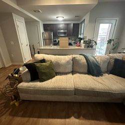 Extra Large Cream Color Couch 