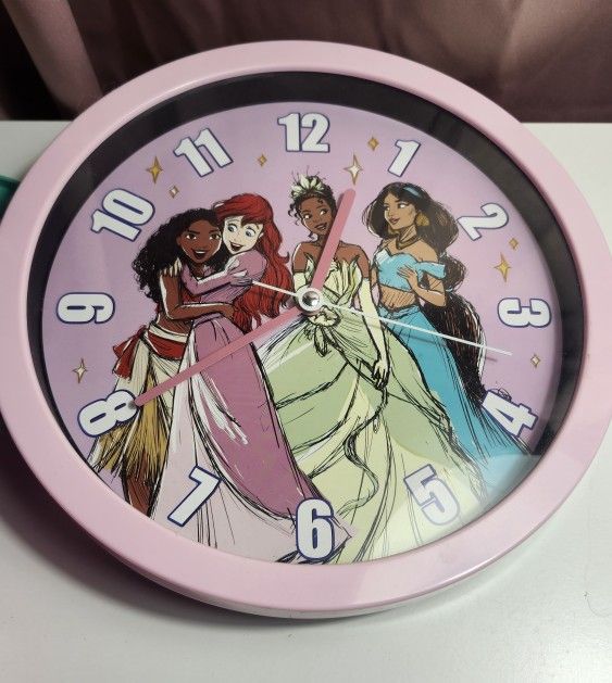 Princess Clock 10x10 Inches