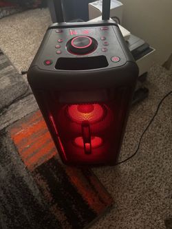 Onn speaker with wheels