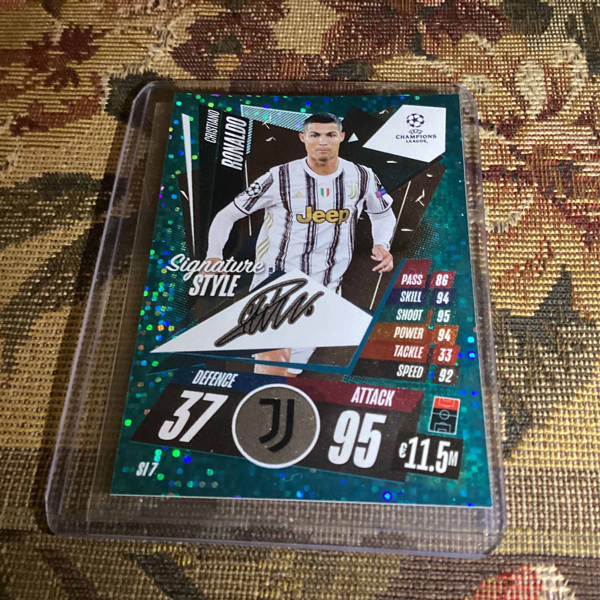 2020-21 Topps Match Attax UCL Extra Signature Style Cristiano Ronaldo #SI7