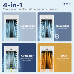 4 in 1 evaporative air cooler