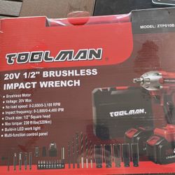 Tool Man 20v 1/2 Brushless Impact
