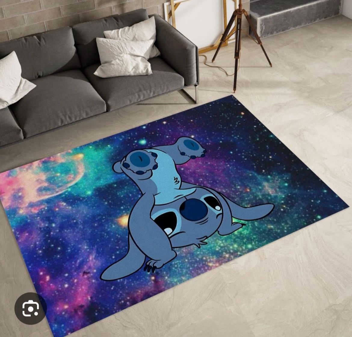 Lilio & Stitch Cartoon Carpet Children’S Playroom Living Room – Size 3.3ft x 5 ft