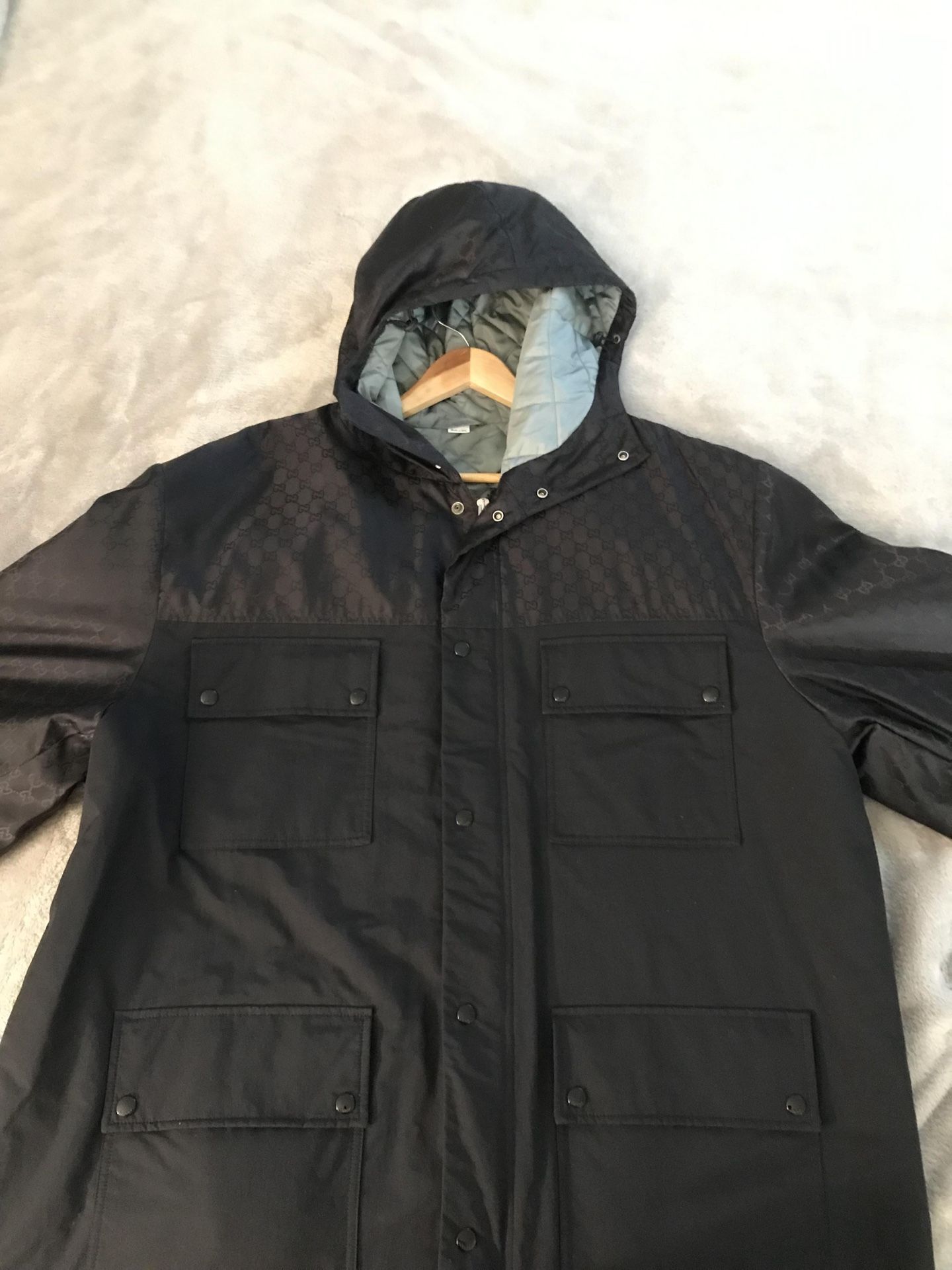 Gucci Motif Rain Jacket XL