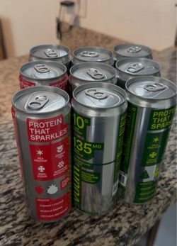 9 cans energy drinks