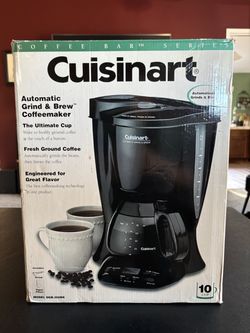 Cuisinart Automatic Grind & Brew Coffeemaker Self Cleaning