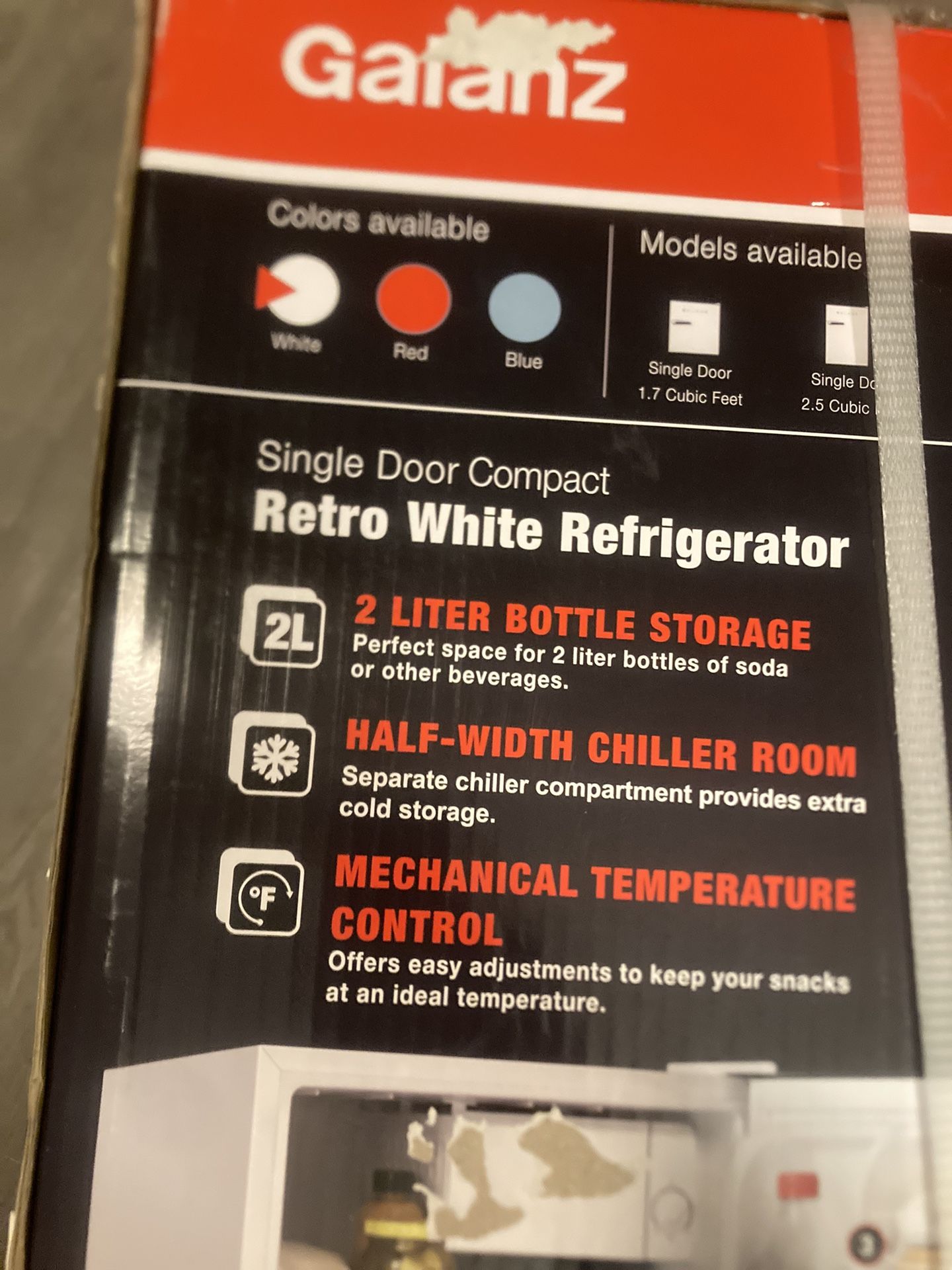 1.7 Cu. Feet Compact Refrigerator