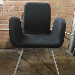 IKEA Patrik Dining Living Room Accent Chair Armchair Gray for Sale