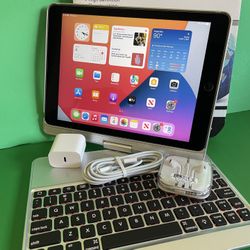 Apple IPad 6th Generation (9.7” Retina / Touch ID / IOS 17) 32GB with keyboard, pen & Accessories (128gb $199) 