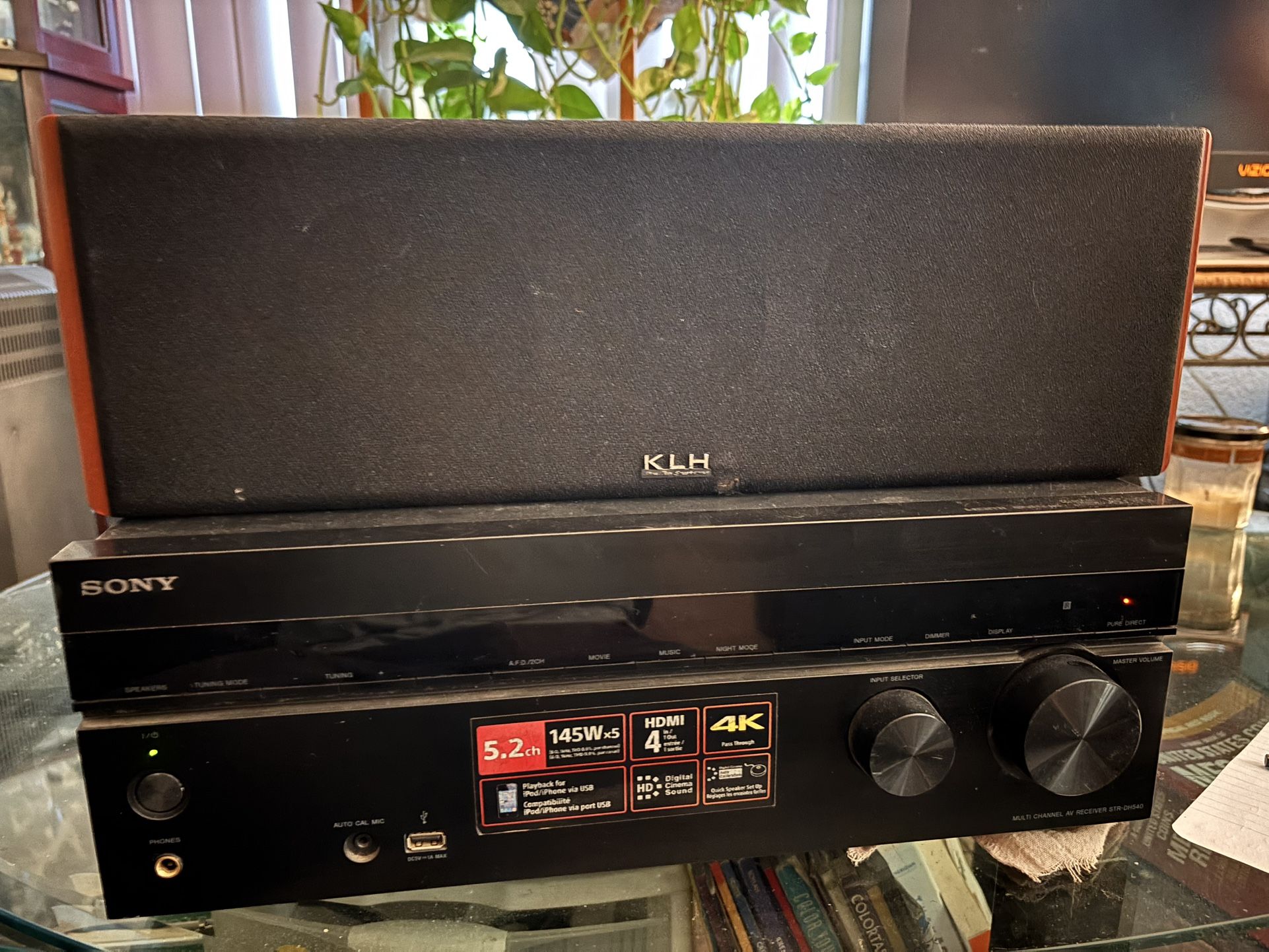 Sony Receiver With Speaker