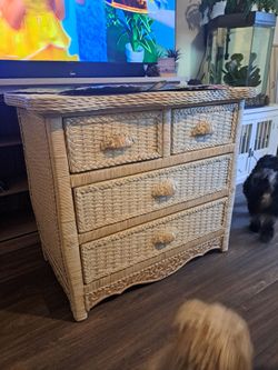 Rattan  dresser