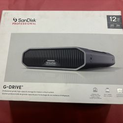 SanDisk Professional 12TB G-DRIVE Enterprise-Class USB 3.2 Gen 2 External Hard Drive