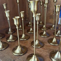 Gold Color Candle Stick Holders 